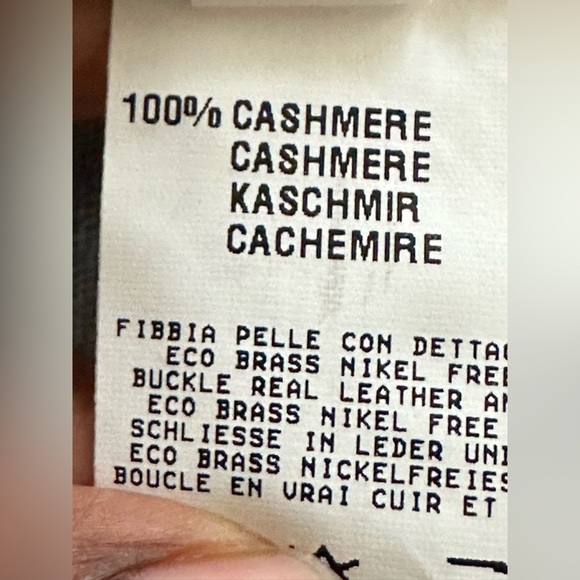 Fabiana Filippi 161546 Draped Open Front Cardigan 100% Cashmere Blue Sz. Small - Picture 11 of 12